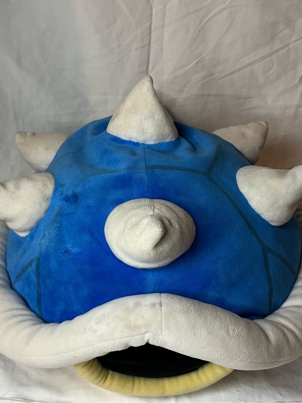 Club Mocchi Mocchi Mario Kart Blue Shell Plush 15" Spiny Turtle Flawed